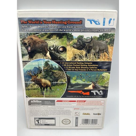 Nintendo Wii: Cabela's Big Game Hunter 2010, Tested, Free Shipping W Manual - Picture 4 of 7